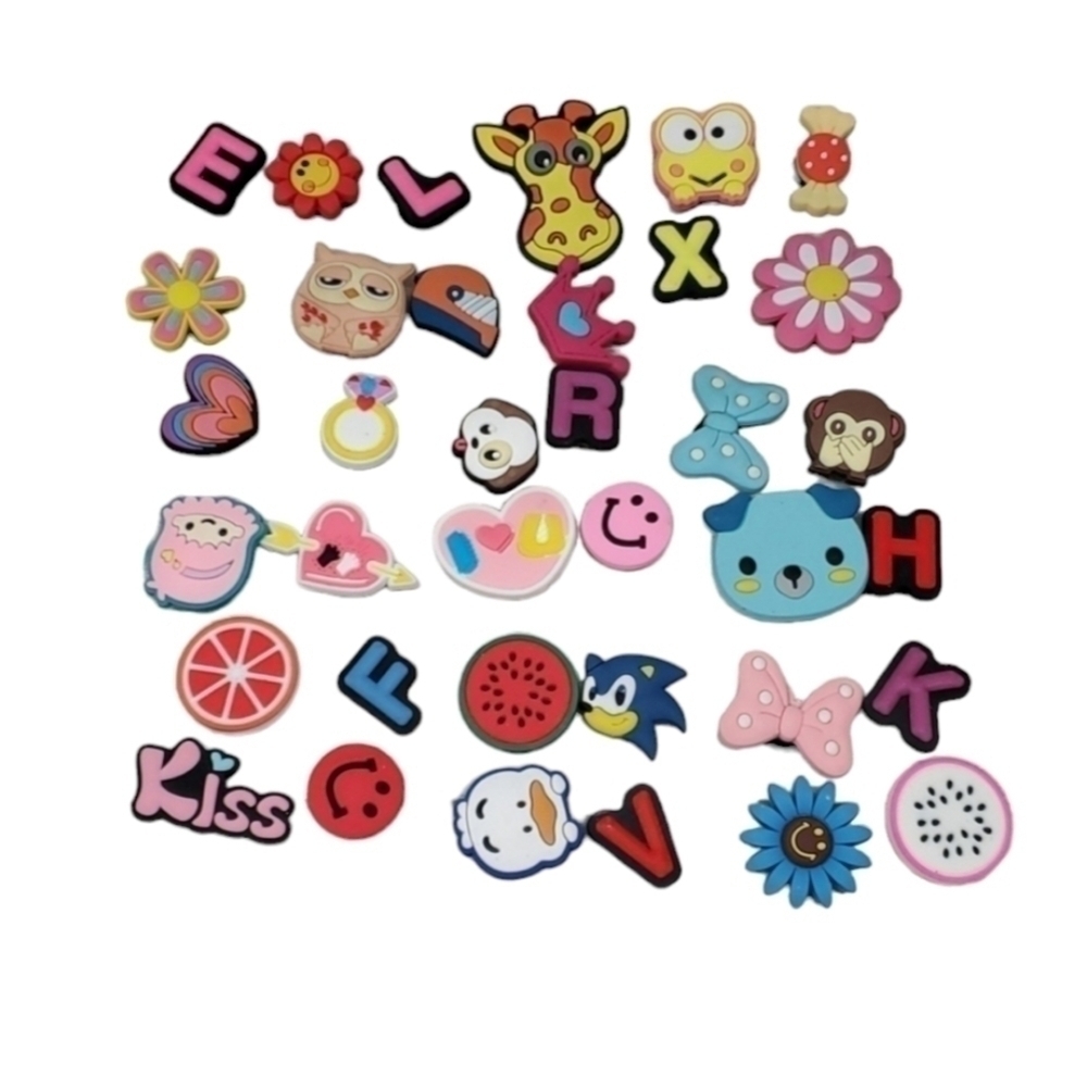 36 Pieces Crocs Charms Girls